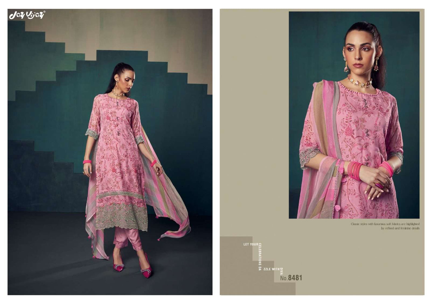 Jay Vijay Rumiha Dress Material Wholesale Catalogue - Amrah Wholesale