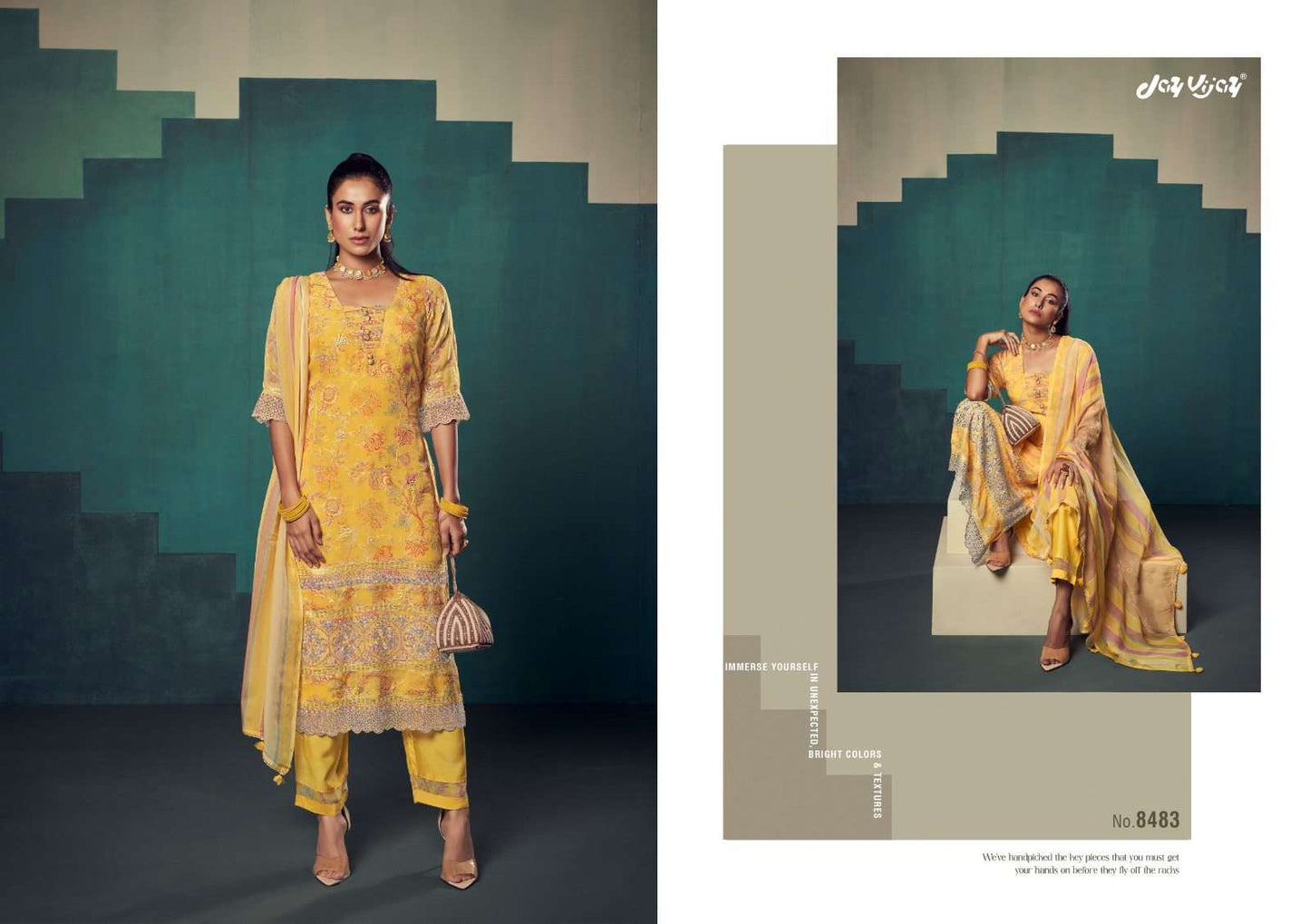 Jay Vijay Rumiha Dress Material Wholesale Catalogue - Amrah Wholesale