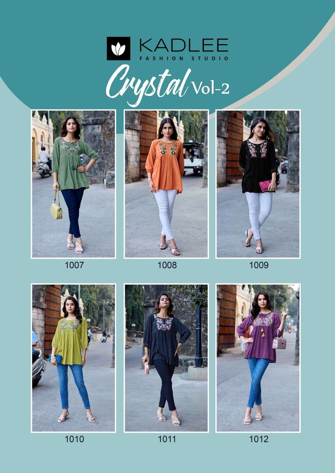 Kadlee Crystal Vol - 2 Kurti Set Wholesale Catalogue - Amrah Wholesale