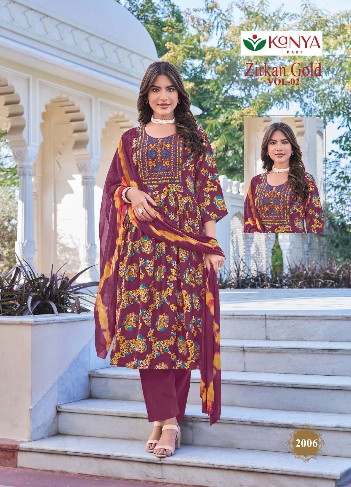 Kanya Kart Zirkan Gold Vol - 2 - Amrah Wholesale