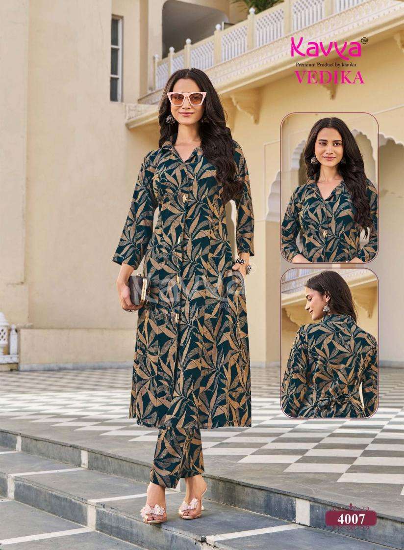 Kavya Suits Devika Vol 4 Stitched Kurti Pant Set - Amrah Wholesale