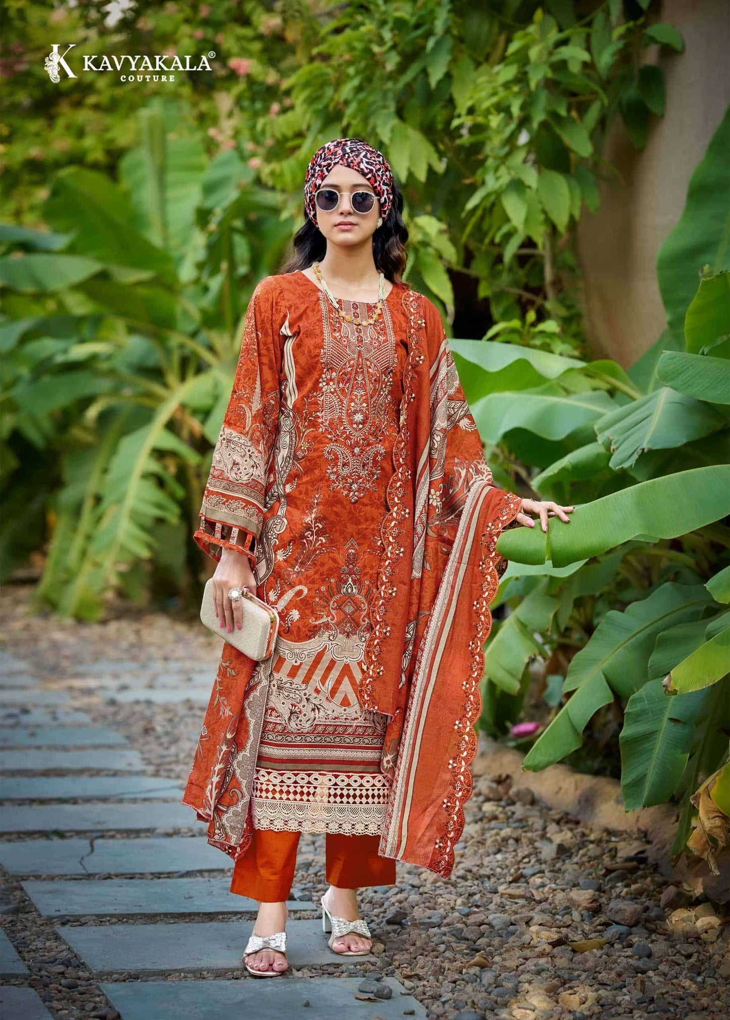 Kavyakala Anarkali Vol 25 Lawn Cotton Dress Material