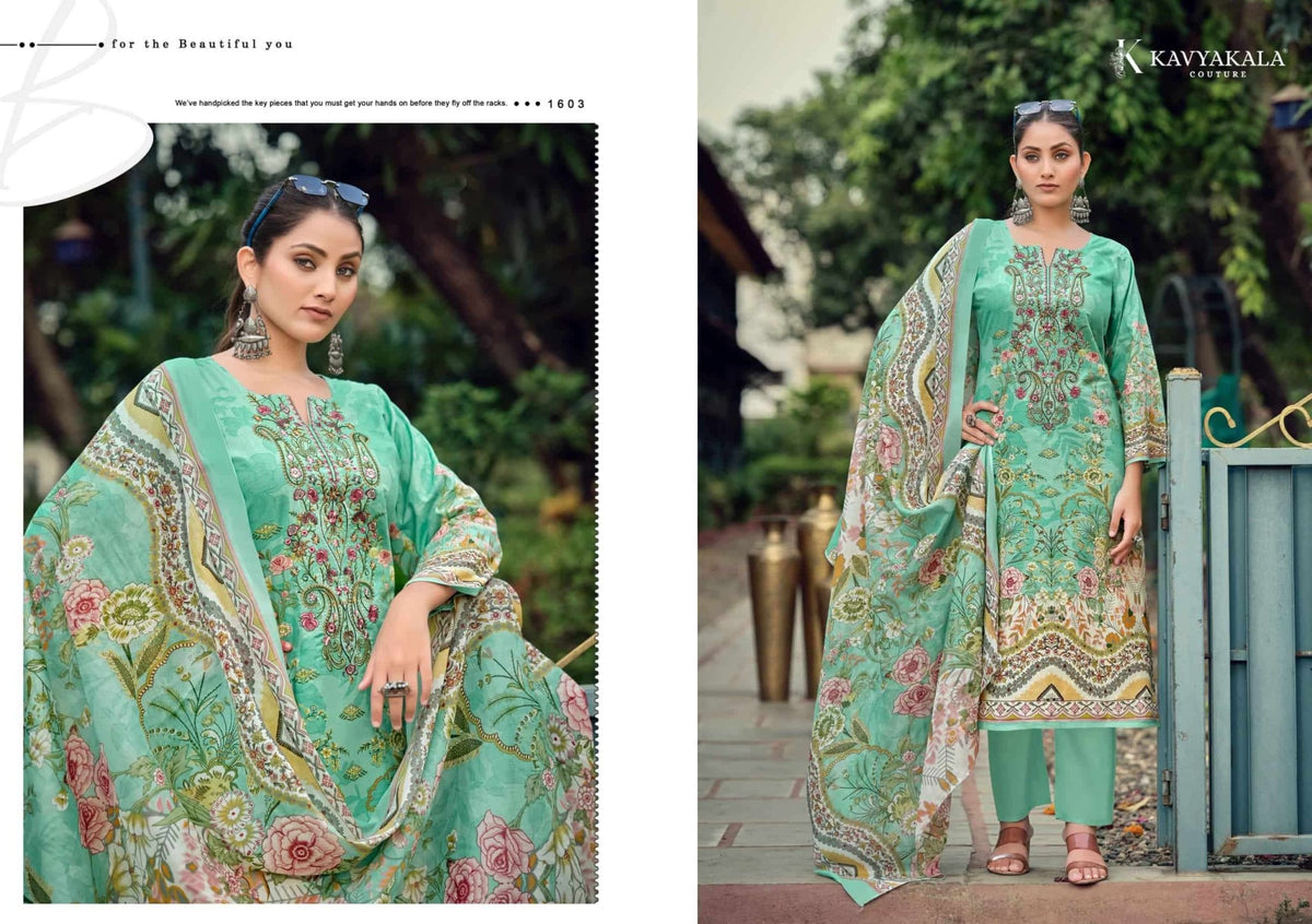 Kavyakala Rihaana Vol 16 Designer Lawn Cotton Dress Material Wholesale - Amrah Wholesale