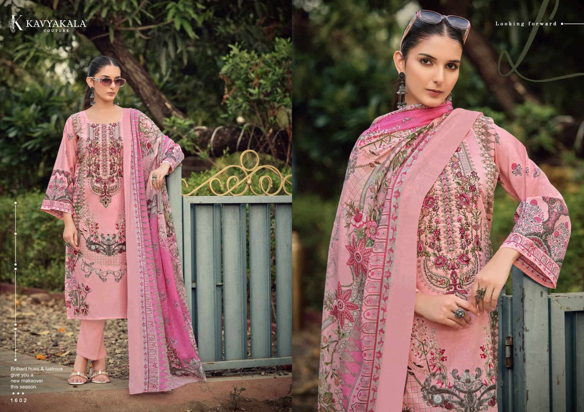 Kavyakala Rihaana Vol 16 Designer Lawn Cotton Dress Material Wholesale - Amrah Wholesale