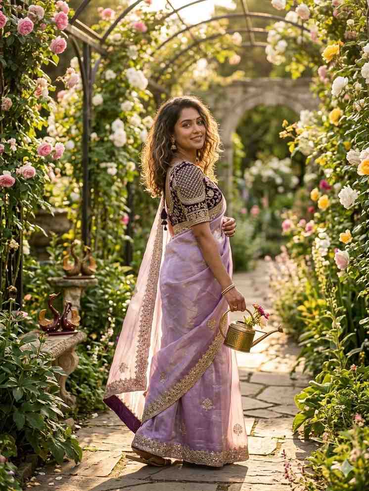 KC 2118 Satin Silk Saree - Amrah Wholesale