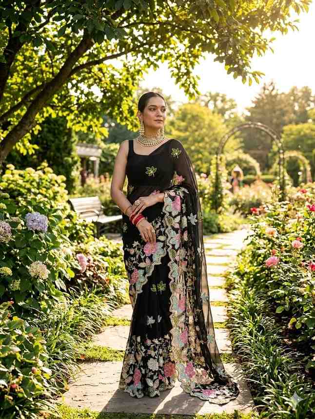 Kc 686 Soft Georgette Saree - Amrah Wholesale