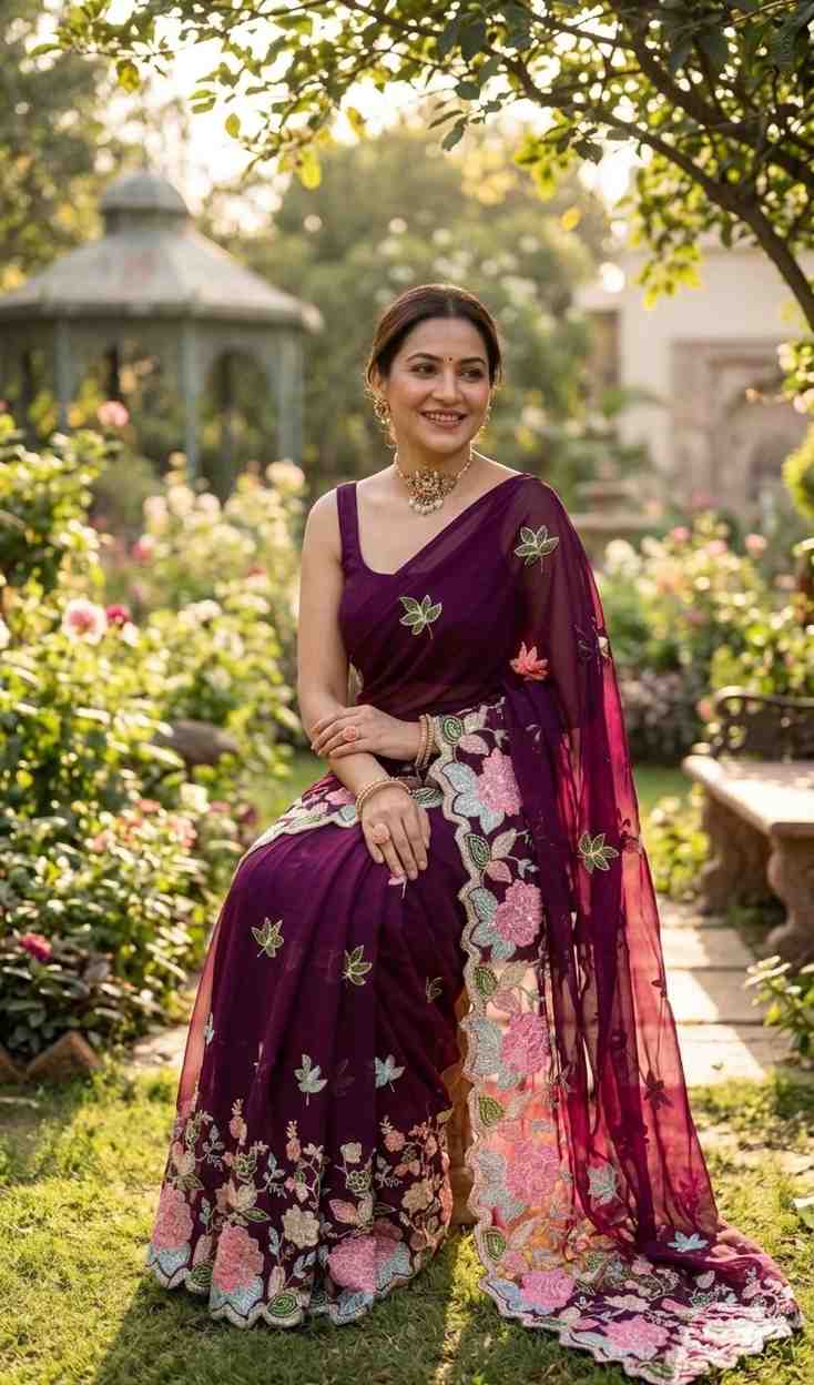 Kc 686 Soft Georgette Saree - Amrah Wholesale