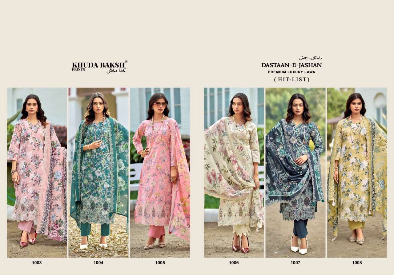 Khuda Baksh Prints Dastaan E Jashan Hitlist Pure Pakistani Lawn Pakistani Suit - Amrah Wholesale