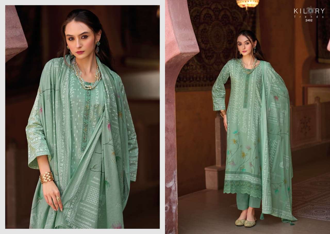 Kilory Elahen Cotton Khadi Digital Printed Dress Material - Amrah Wholesale