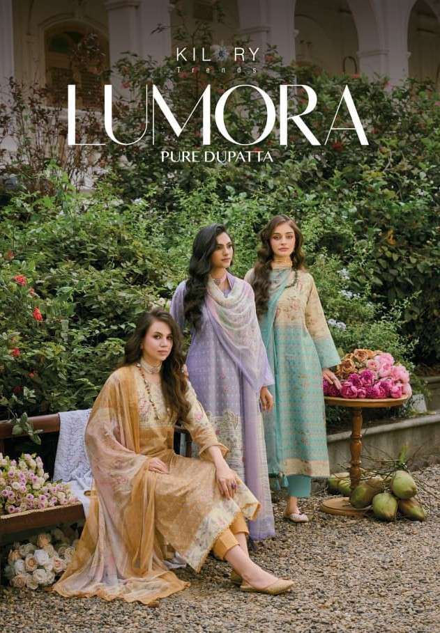 Kilory Lumora Pure Lawn Cotton Dress Material Unstitched Salwar Suit - Amrah Wholesale