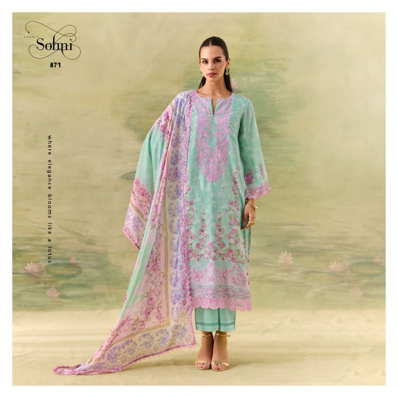 Kimora Sohni Season Vol 80 Muslin Digital Printed Salwar Suit Set