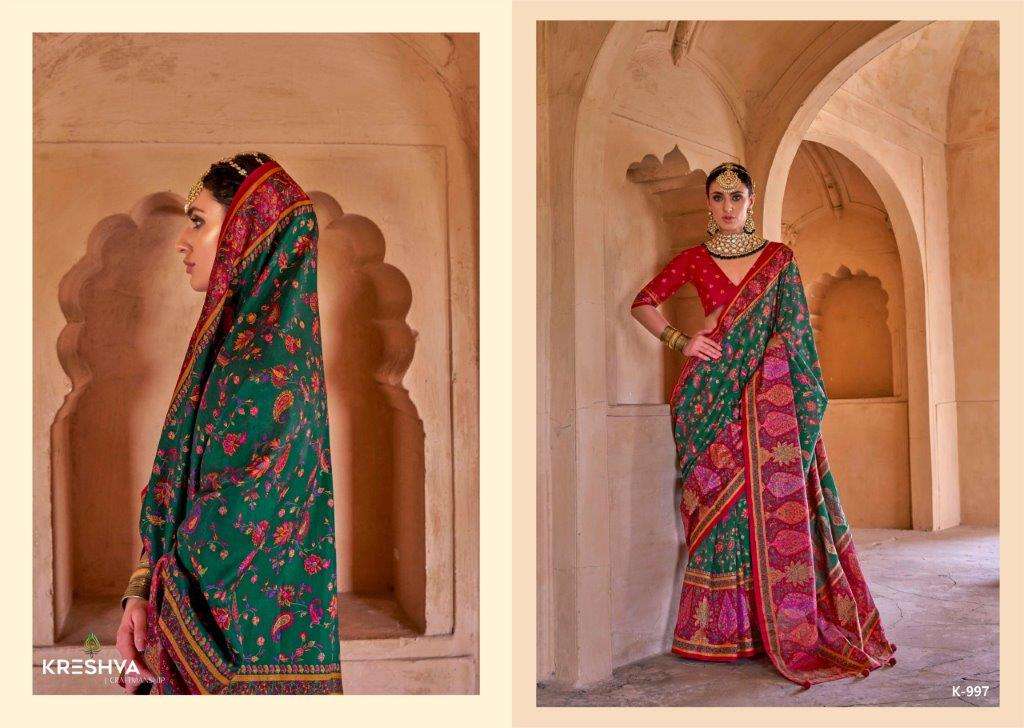 Kreshva Priyatama 993–998 Series Saree Wholesale Catalogue - Amrah Wholesale