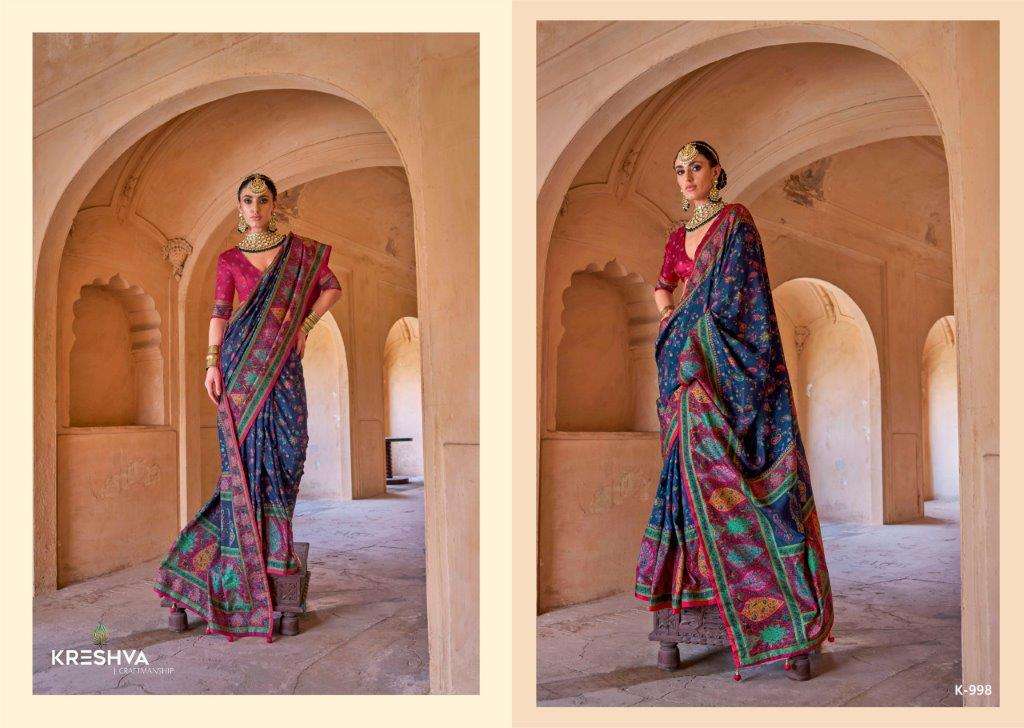 Kreshva Priyatama 993–998 Series Saree Wholesale Catalogue - Amrah Wholesale
