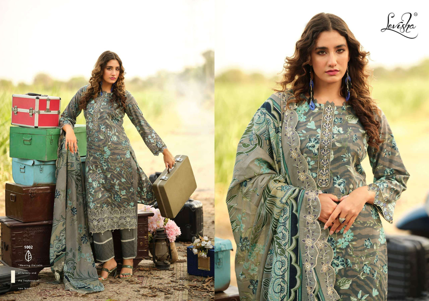Levisha Humdum Cambric Cotton Pakistani Suit