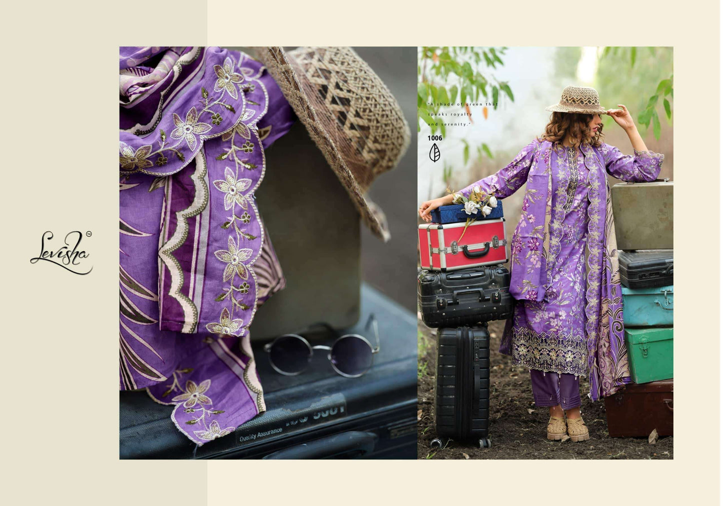 Levisha Humdum Cambric Cotton Pakistani Suit