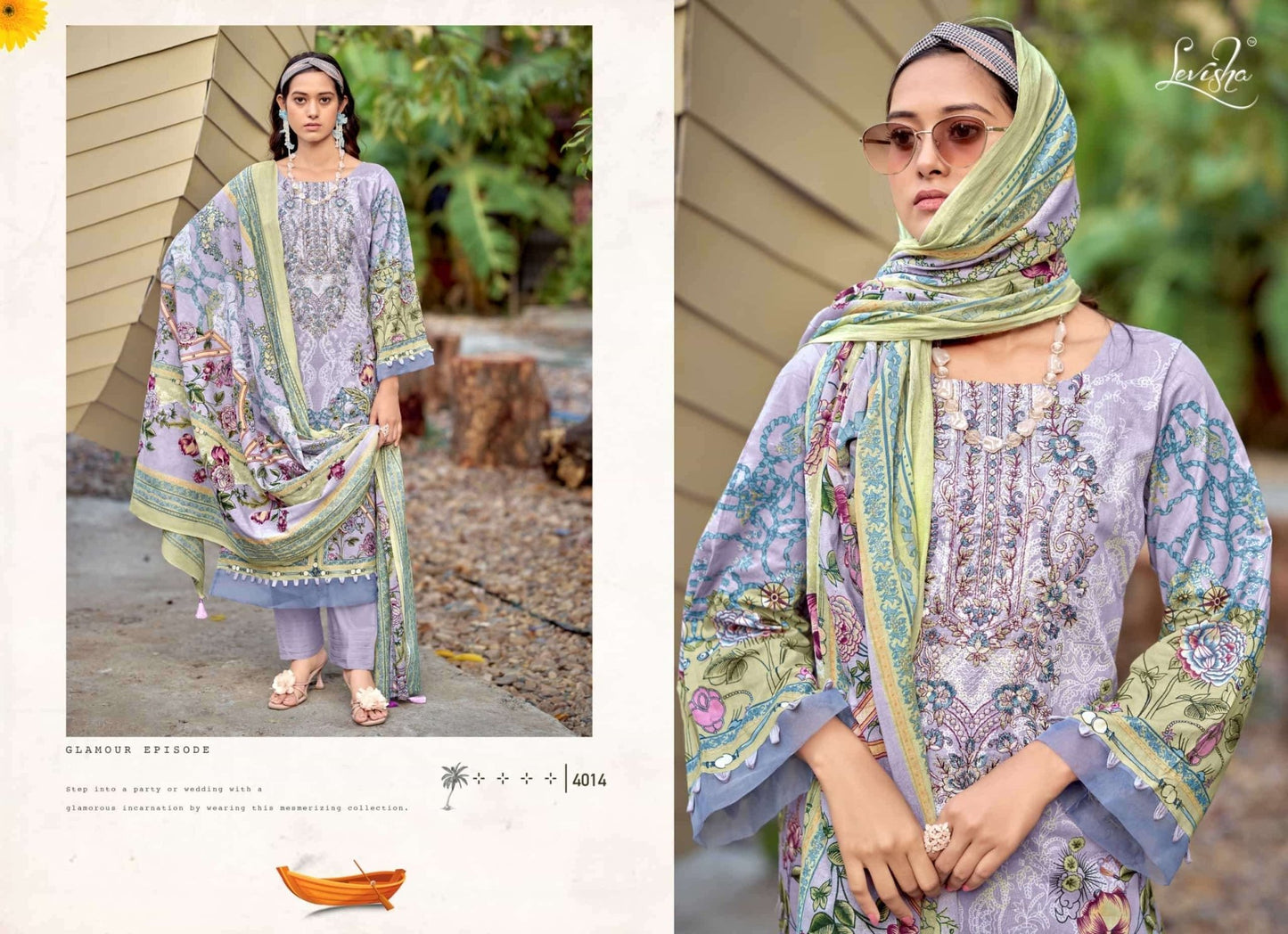 Levisha Muskan Vol 4 Cambric Cotton Embroidered Pakistani Suit - Amrah Wholesale