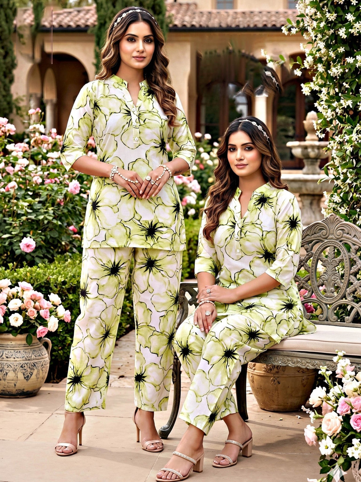 Lrc 12 Rayon Printed Co-Ord Set - Amrah Wholesale