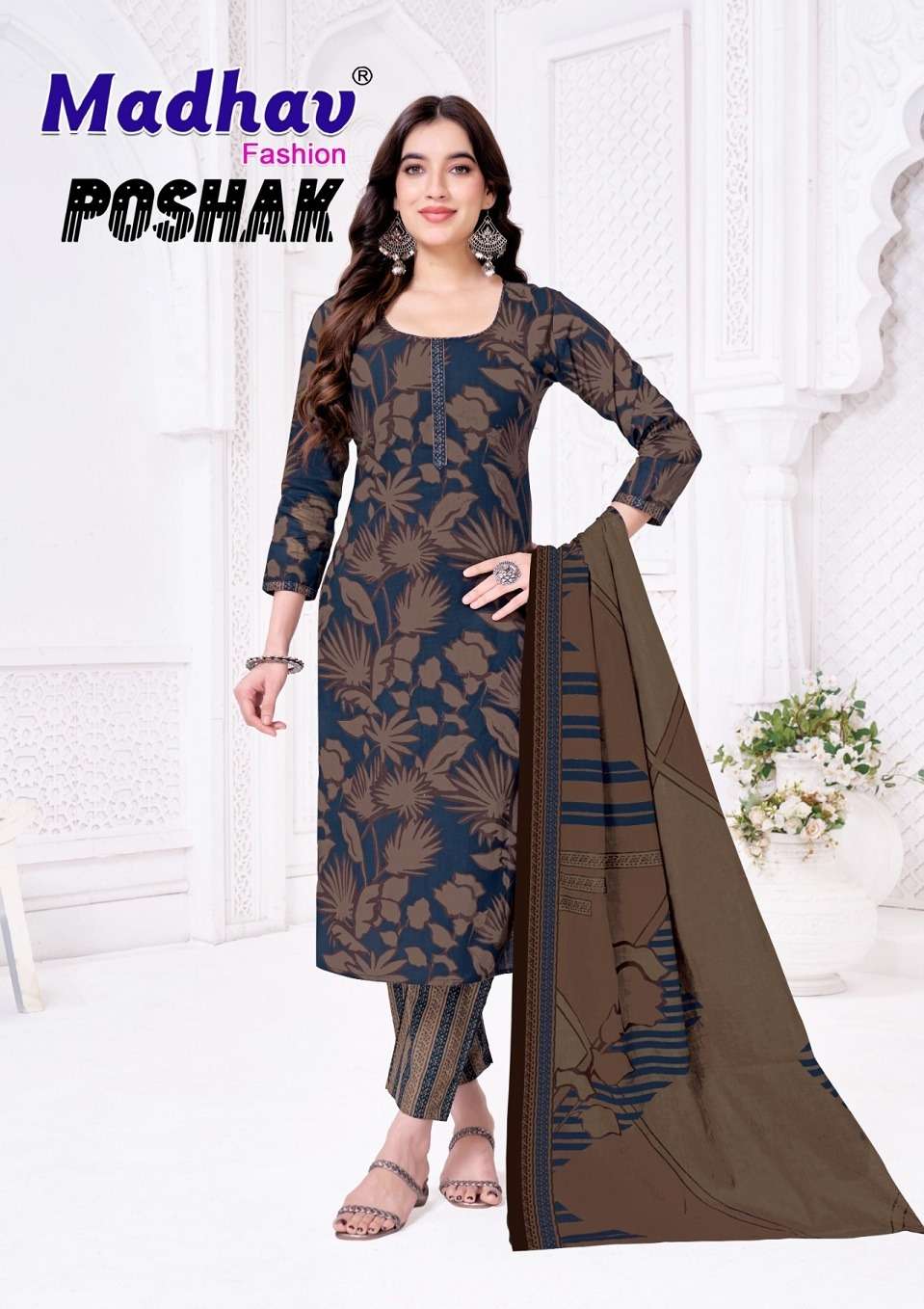 Madhav Poshak Vol-8 Cotton Dress Material Wholesale Surat India