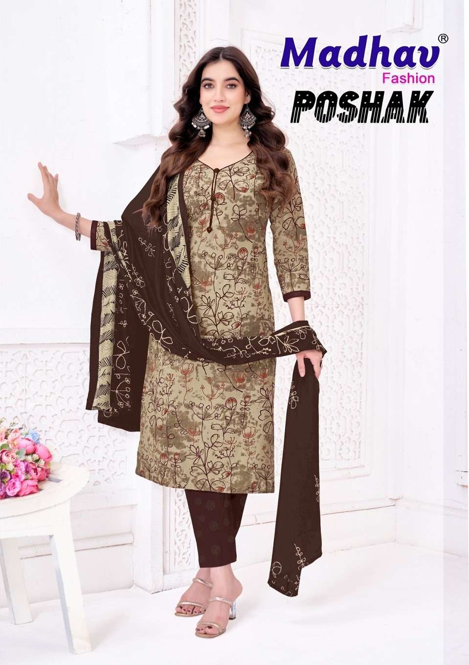 Madhav Poshak Vol-8 Cotton Dress Material Wholesale Surat India