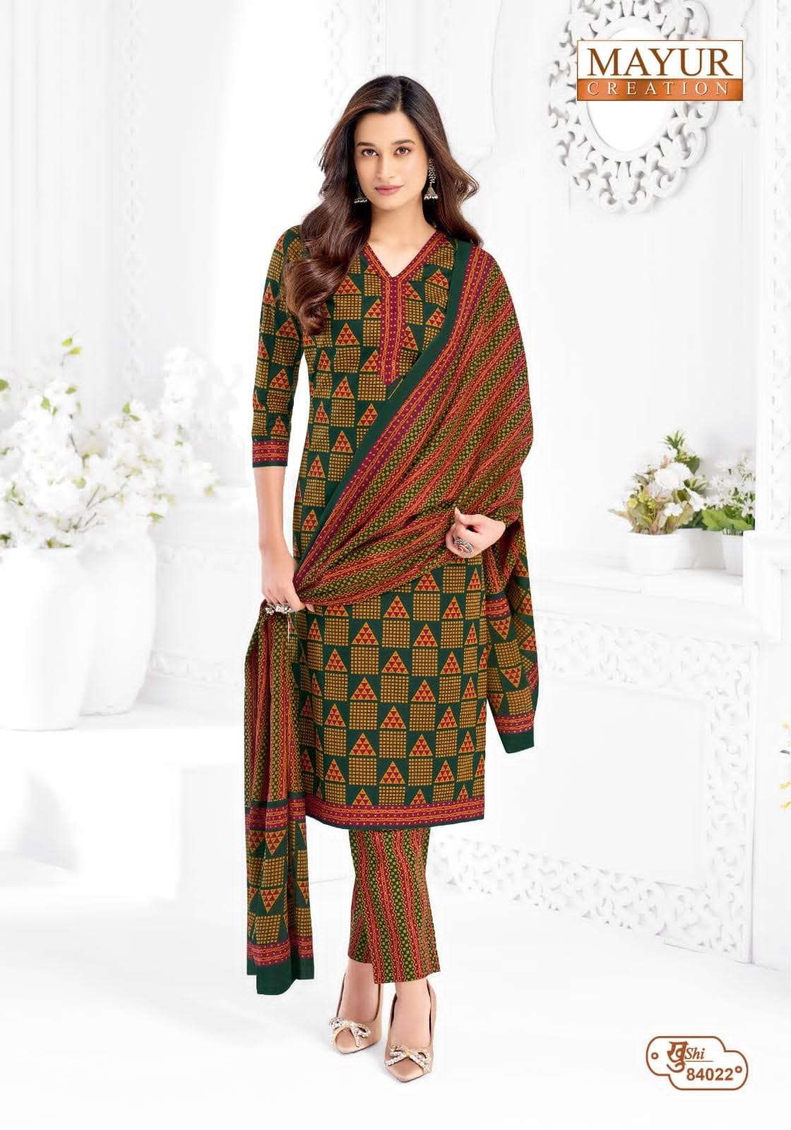 Mayur Creation Khushi Vol 84 Cotton Dress Material - Amrah Wholesale