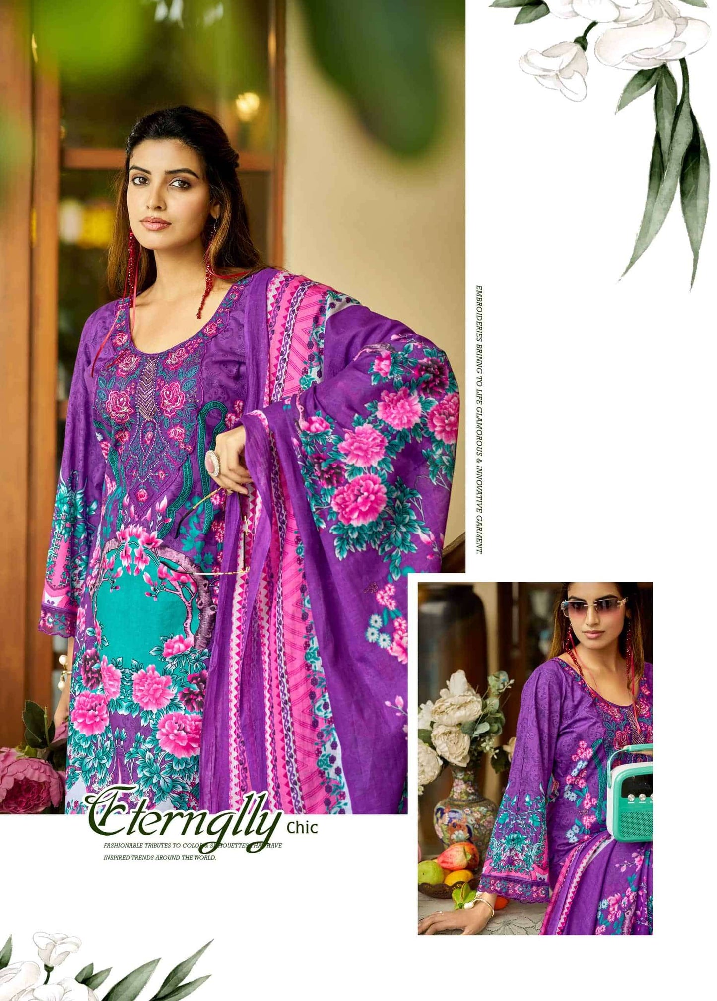 Mishri Creation Orient Vol 1 Popline Cotton Pakistani Suit