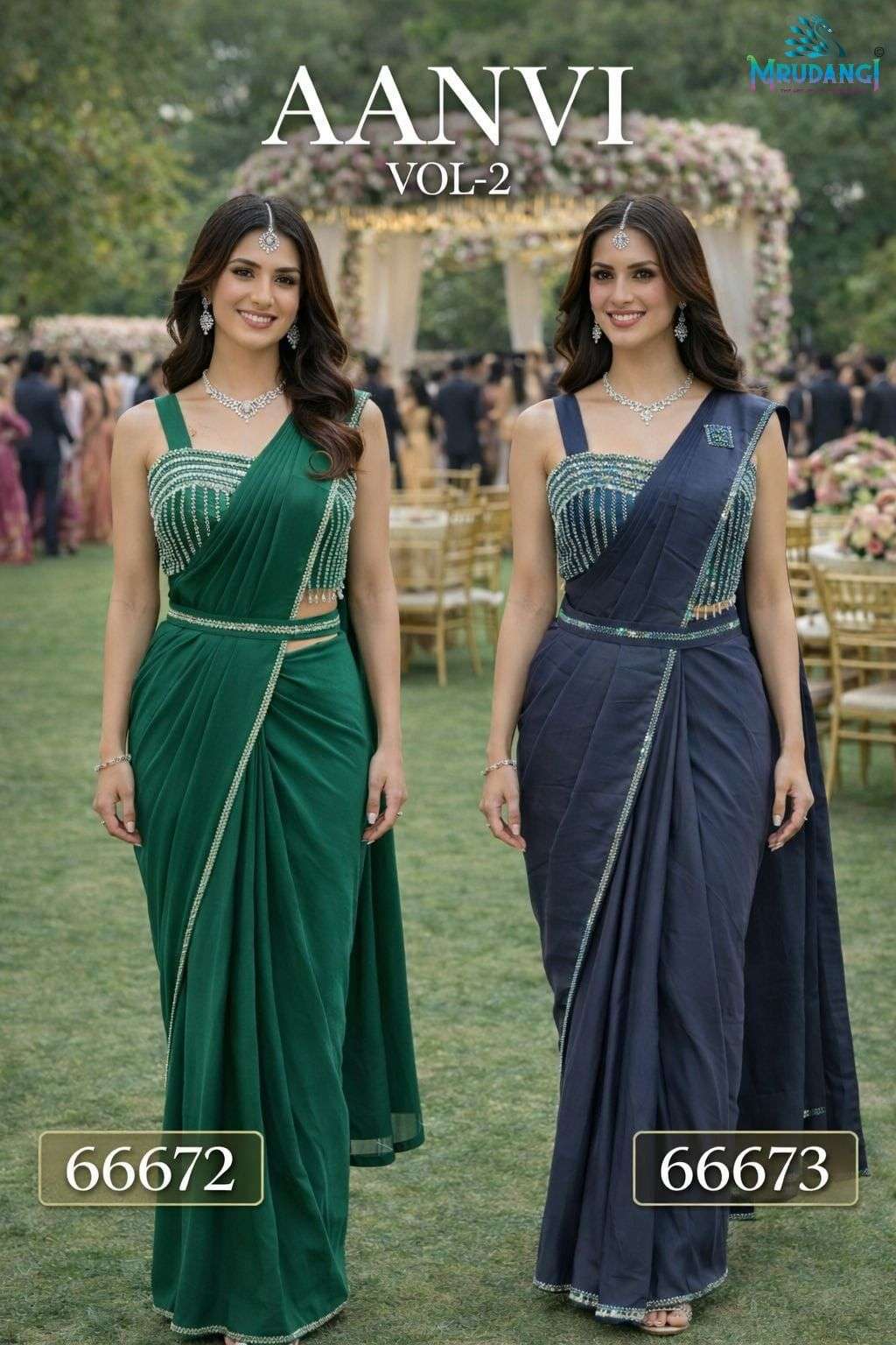 Mrudangi Aanvi Vol - 2 Saree Wholesale Catalogue - Amrah Wholesale