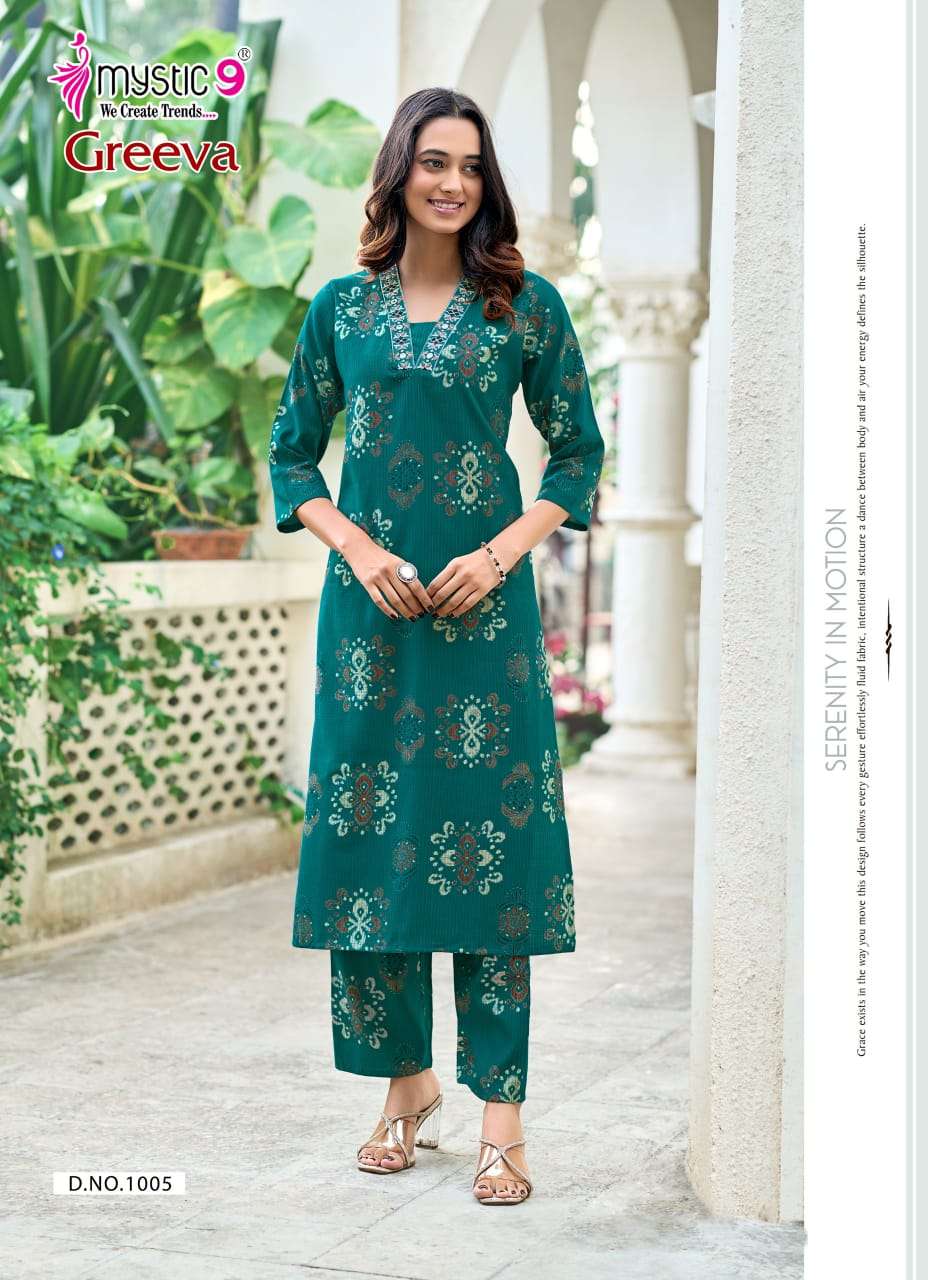 Mystic 9 Greeva Co Ord Set Wholesale Catalogue - Amrah Wholesale