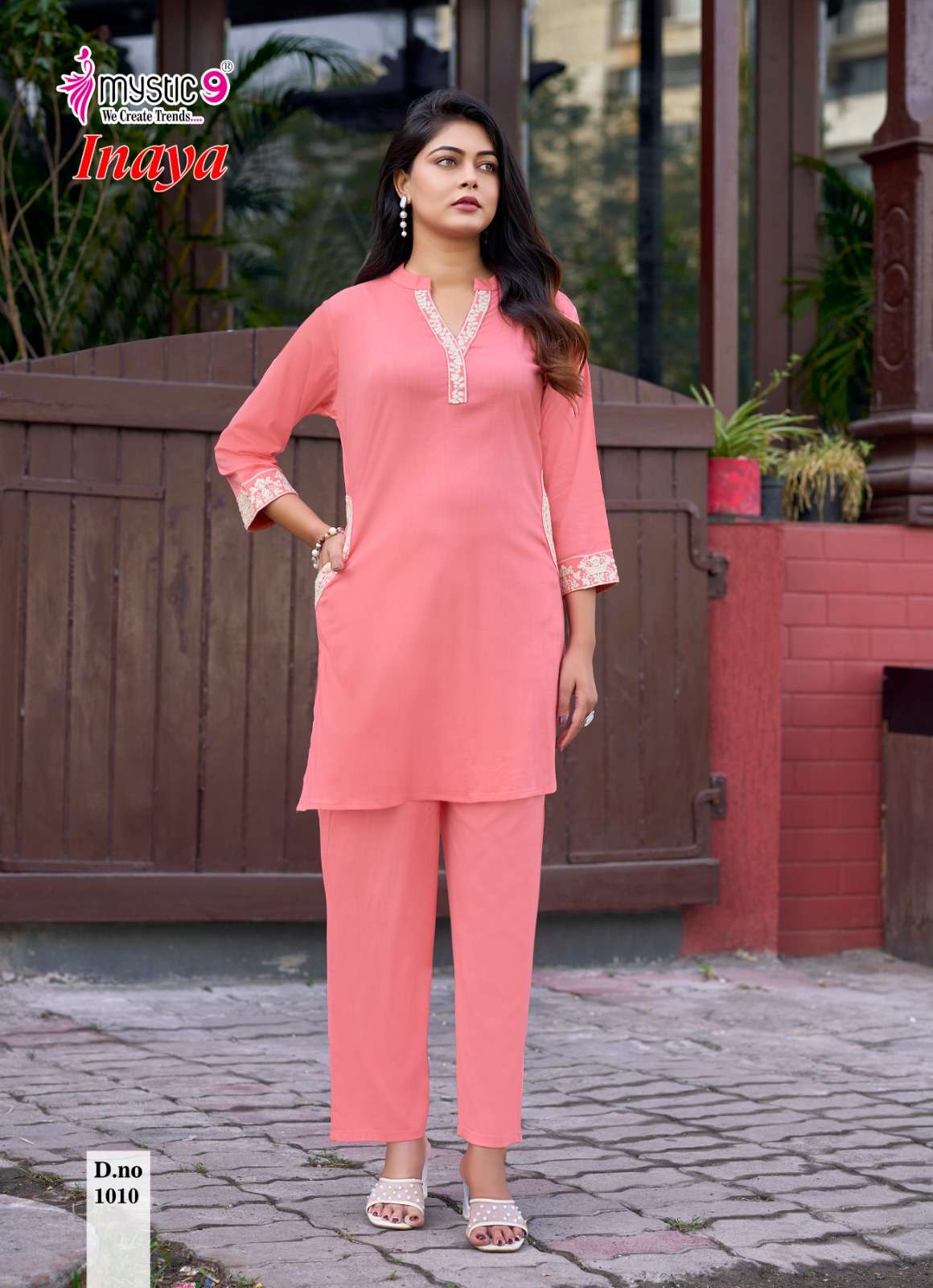 Mystic 9 Inaya Vol 1 Viscose Slub Lycra Co-Ord Set
