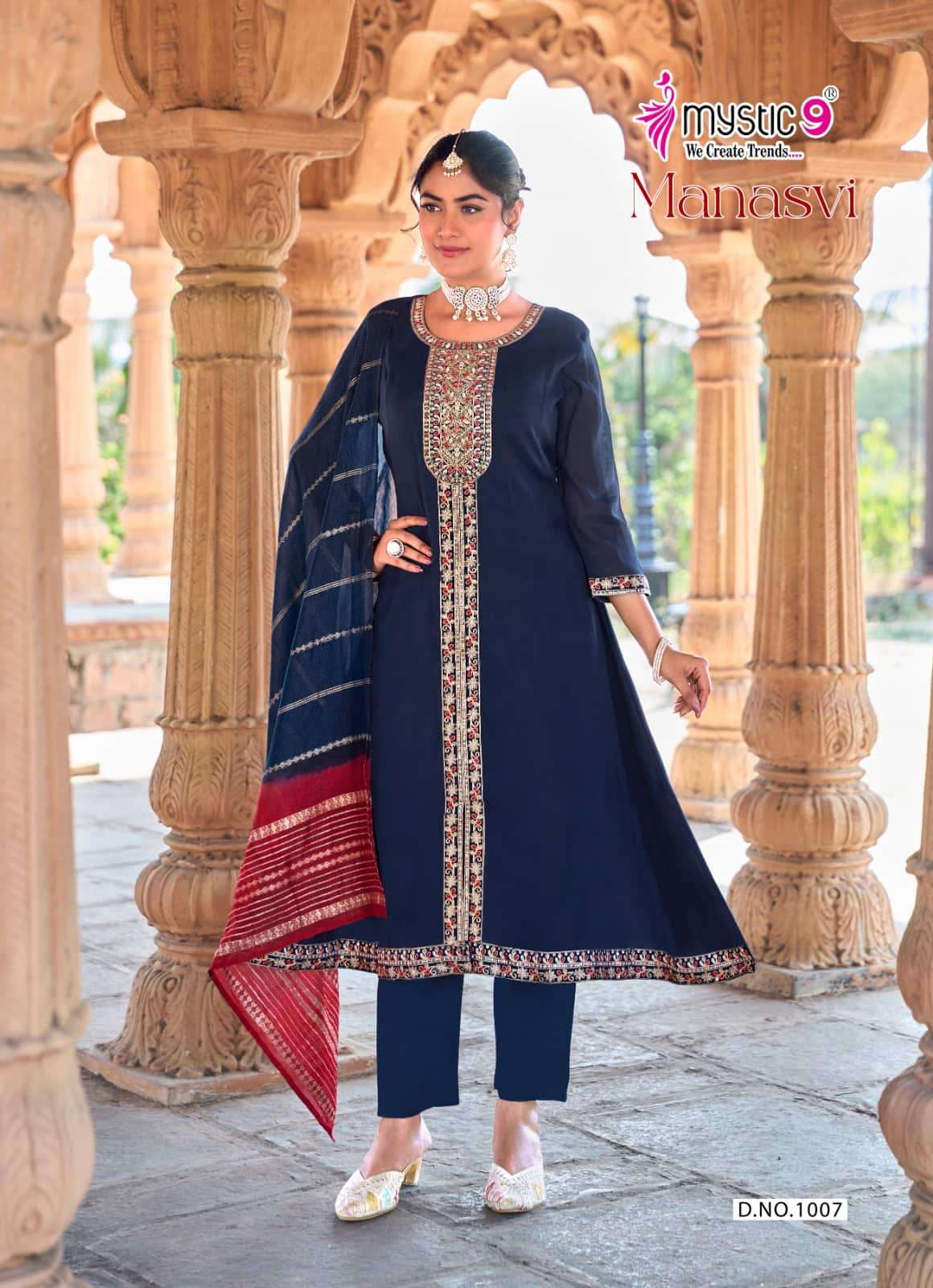 Mystic 9 Manasvi Vol 1 Kurti Set Wholesale Catalogue - Amrah Wholesale