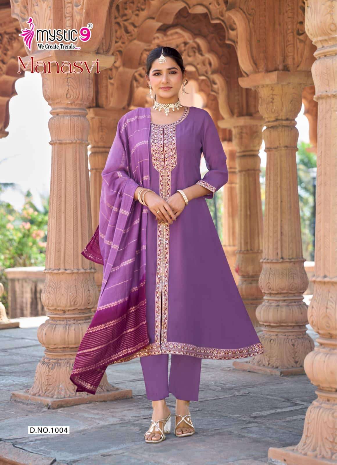 Mystic 9 Manasvi Vol 1 Kurti Set Wholesale Catalogue - Amrah Wholesale