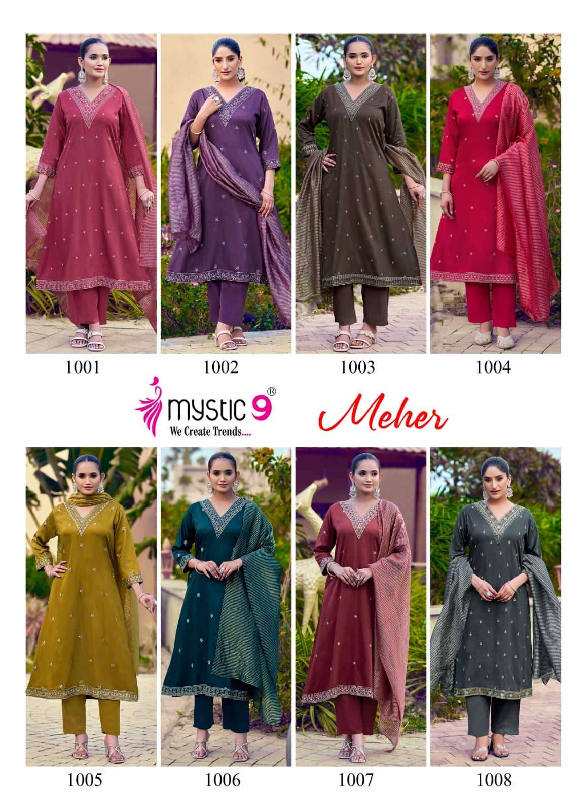 Mystic 9 Meher Kurti Set Wholesale Catalogue - Amrah Wholesale