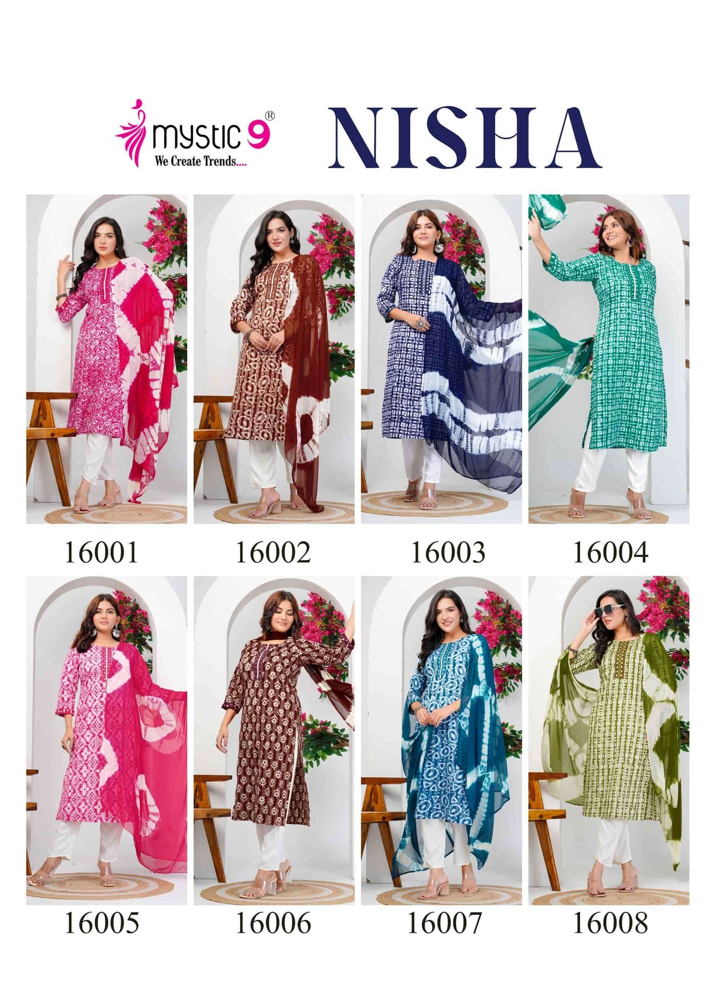 Mystic 9 Nisha Vol 16 Cotton Kurti Set