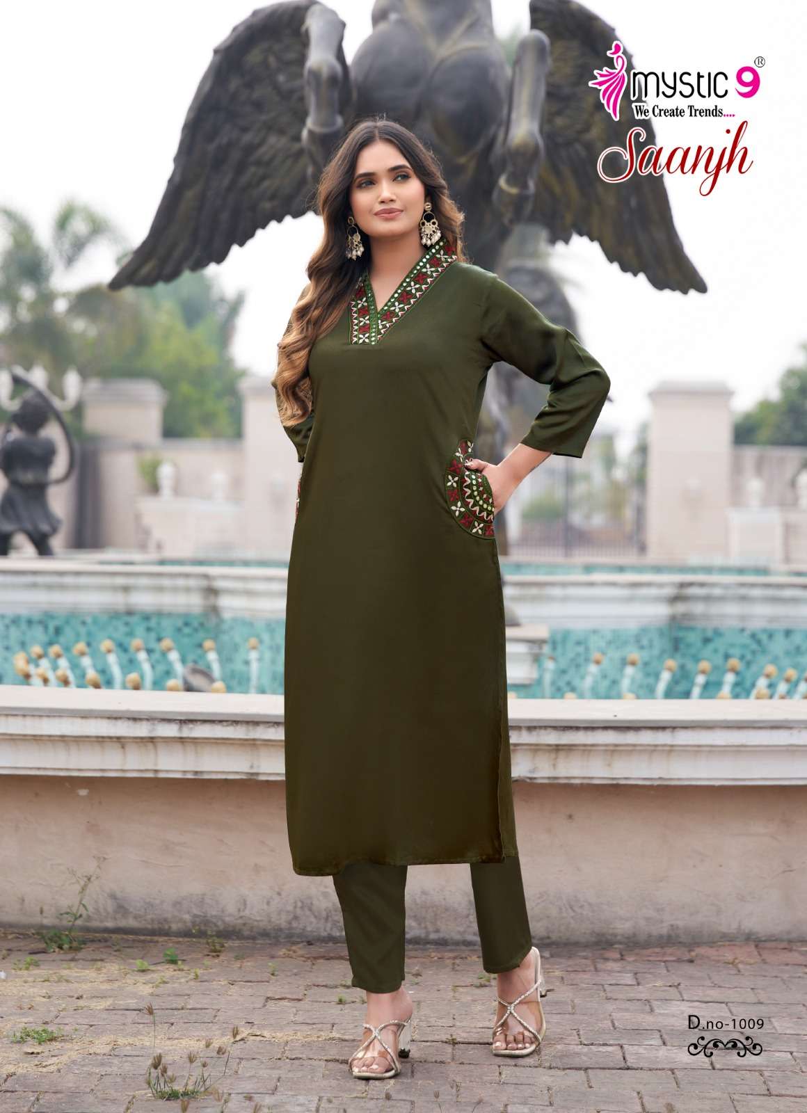 Mystic 9 Saanjh Vol 1 Gajji Silk Co Ord Set - Amrah Wholesale