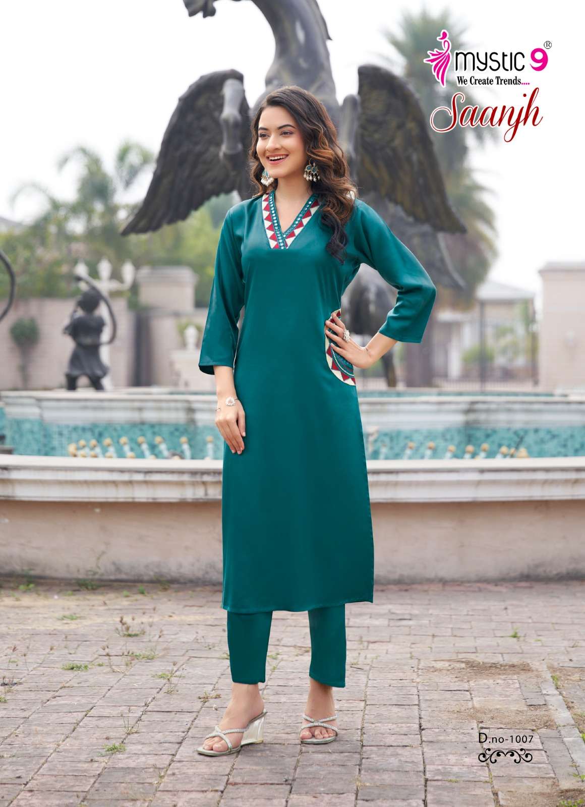Mystic 9 Saanjh Vol 1 Gajji Silk Co Ord Set - Amrah Wholesale