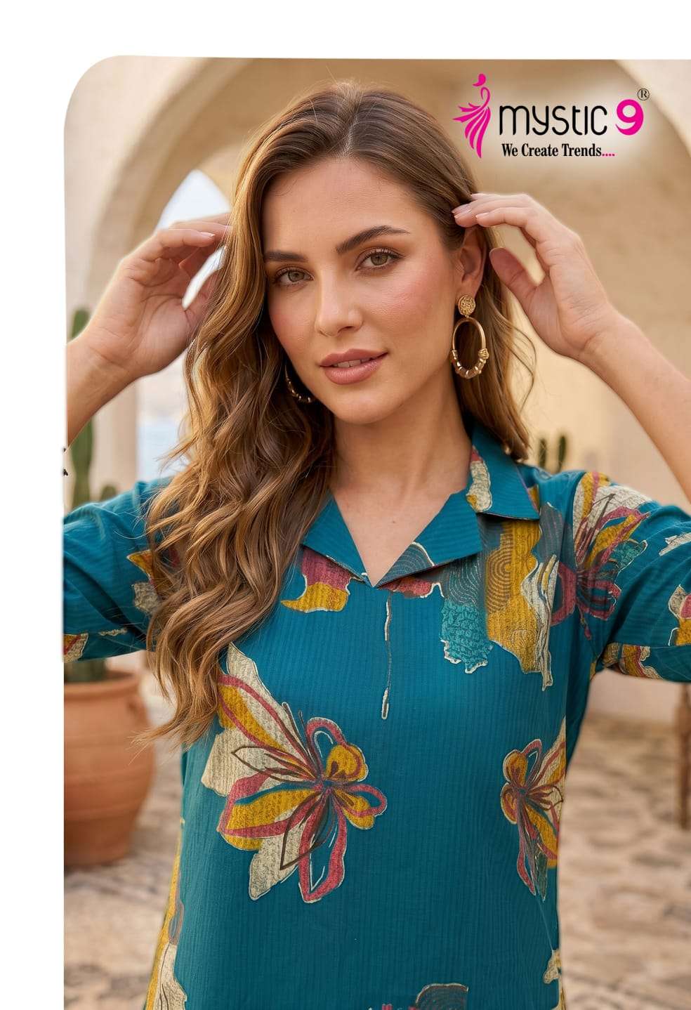 Mystic 9 Tanya Vol 1 Berlin Foil Print Co-Ord Set - Amrah Wholesale