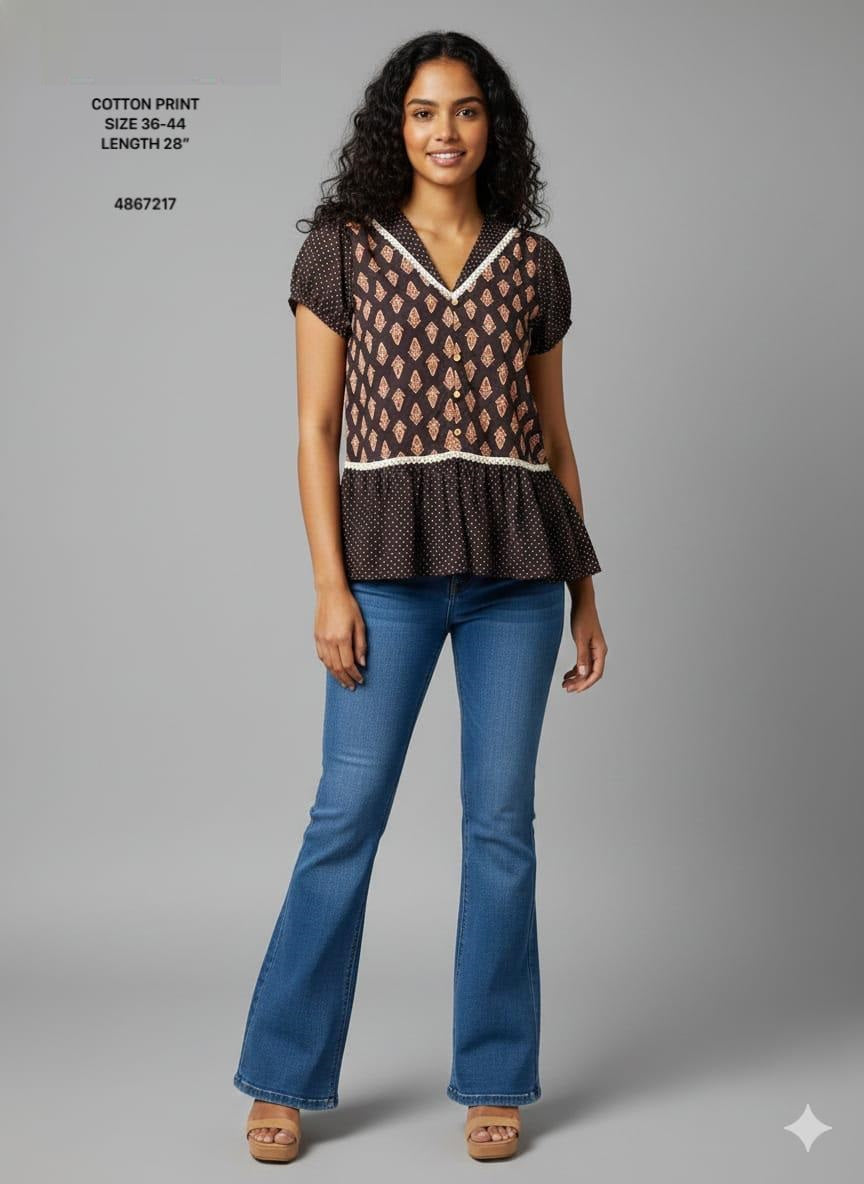 Naisha K 804 Cotton Printed Tops