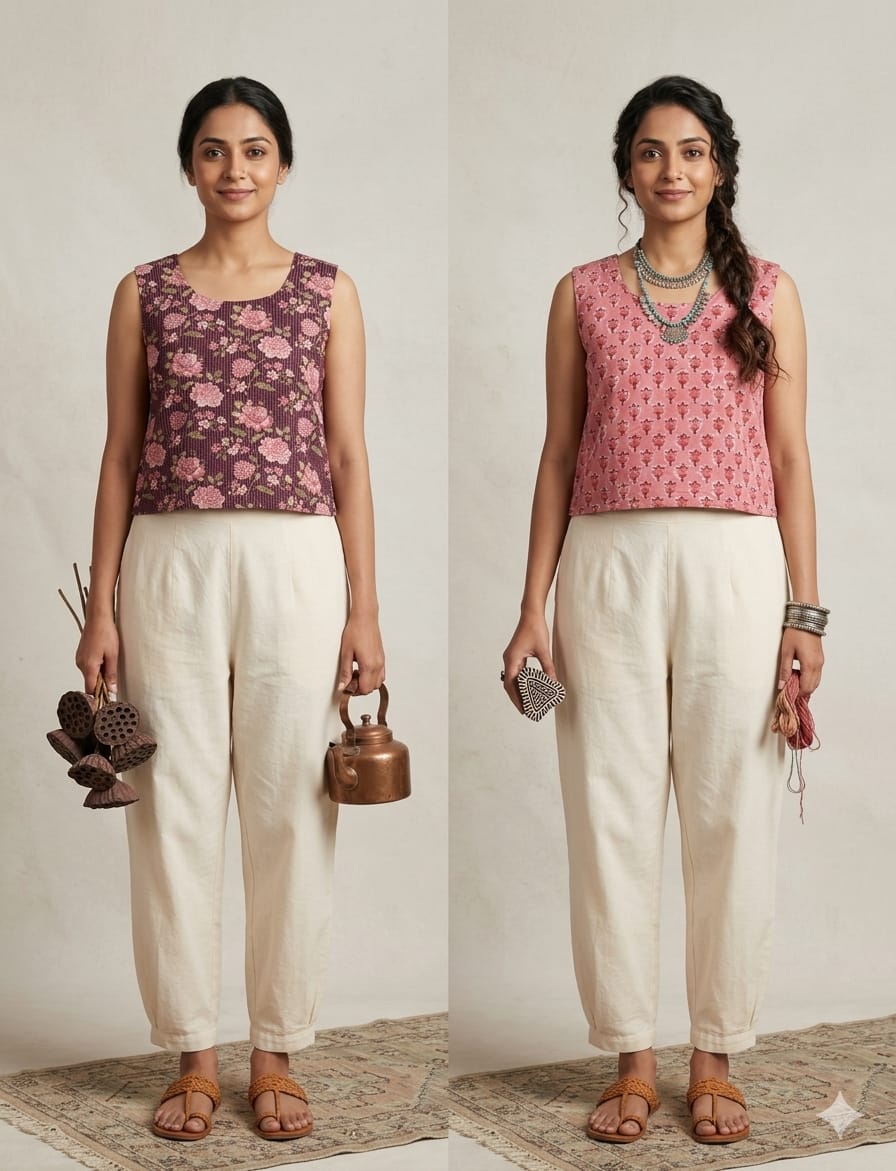 Naisha K 812 Cotton Printed Co Ord Set