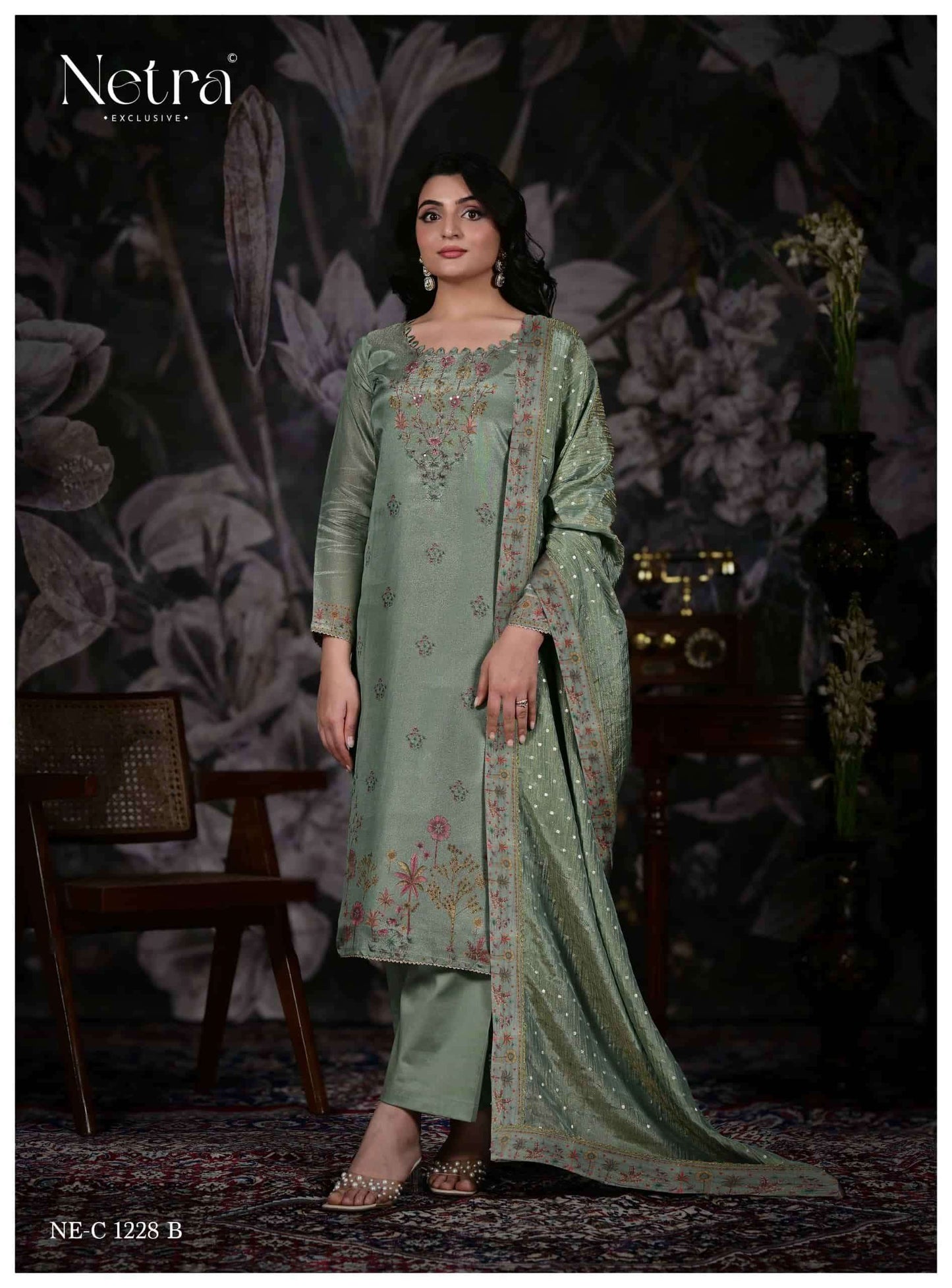 Netra Anesa Dress Material Wholesale Catalogue - Amrah Wholesale