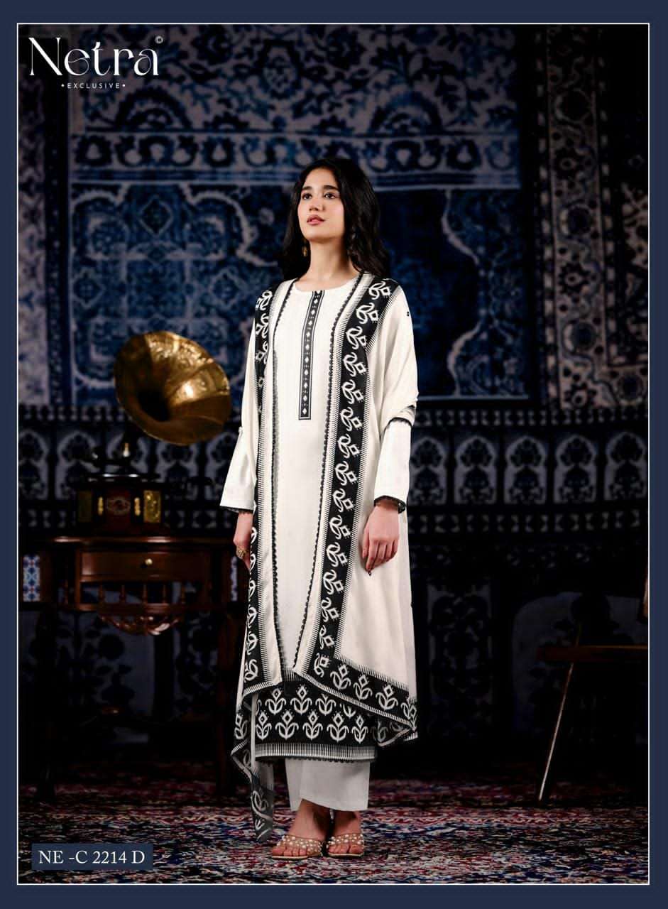 Netra Exclusive Avantika Premium Cotton Handwork Dress Material