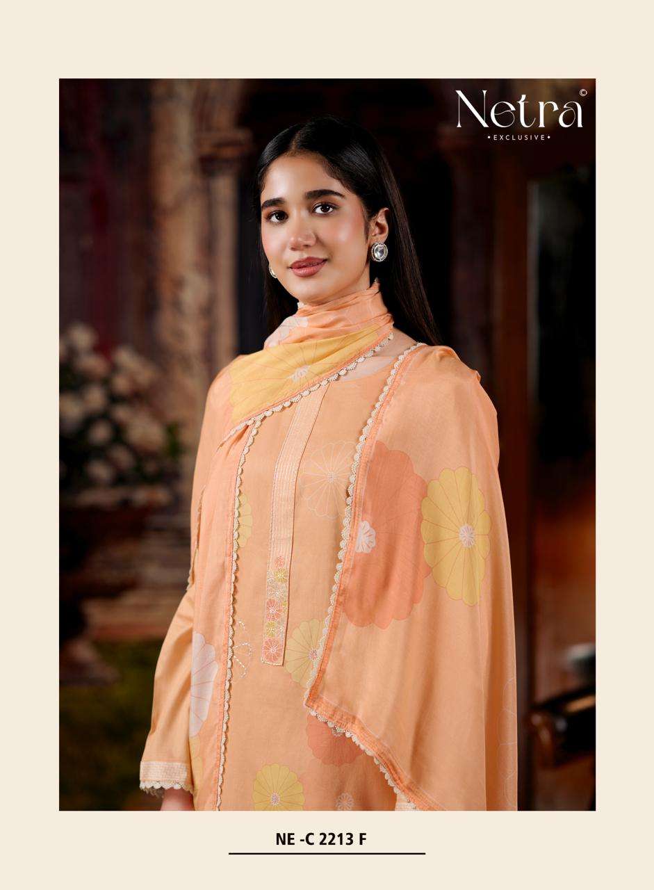 Netra Exclusive Aanchi Pure Cotton Dress Material Wholesale