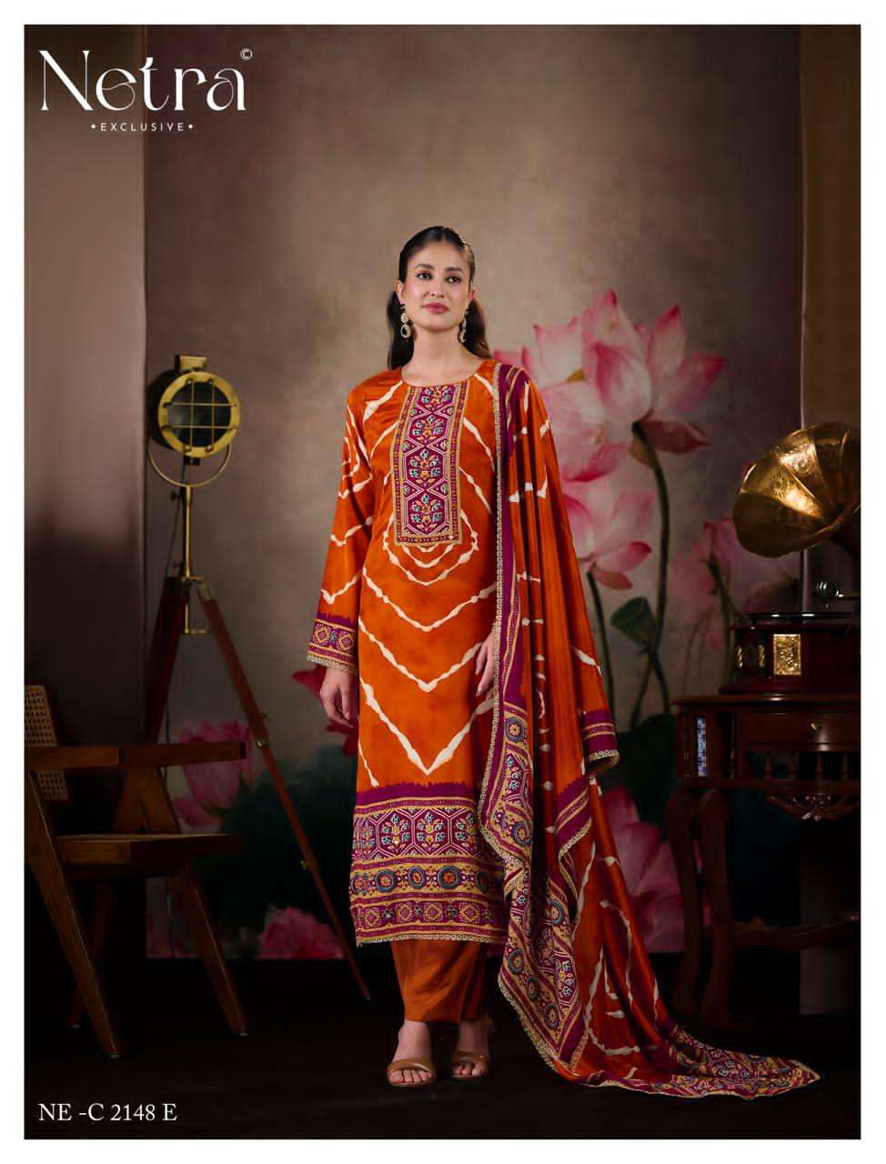 NETRA EXCLUSIVE MAHEK VOL-3 Bemberg Muslin Salwar Suit