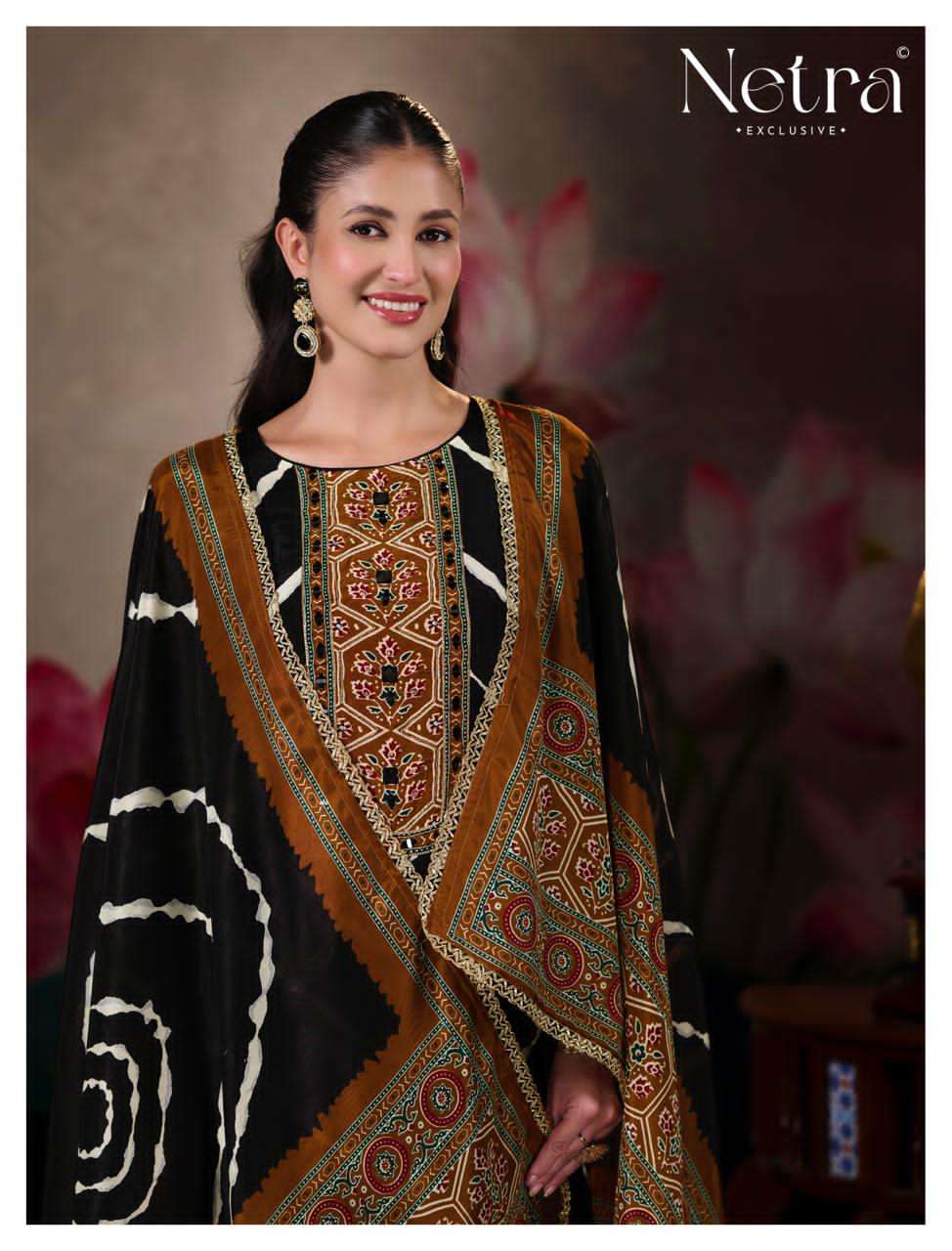 NETRA EXCLUSIVE MAHEK VOL-3 Bemberg Muslin Salwar Suit