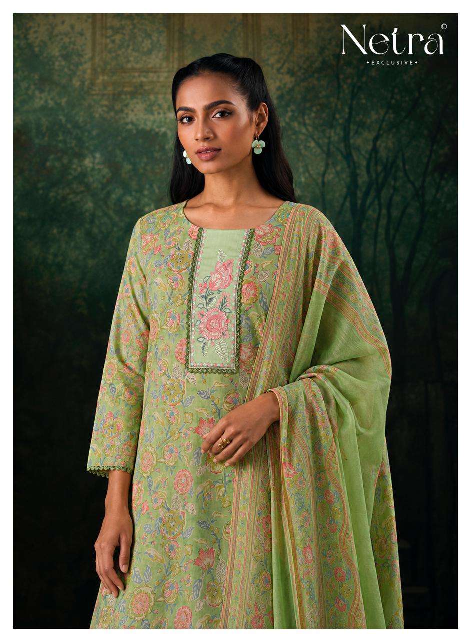 Netra Exclusive Rudra Pure Cotton Dress Material Wholesale