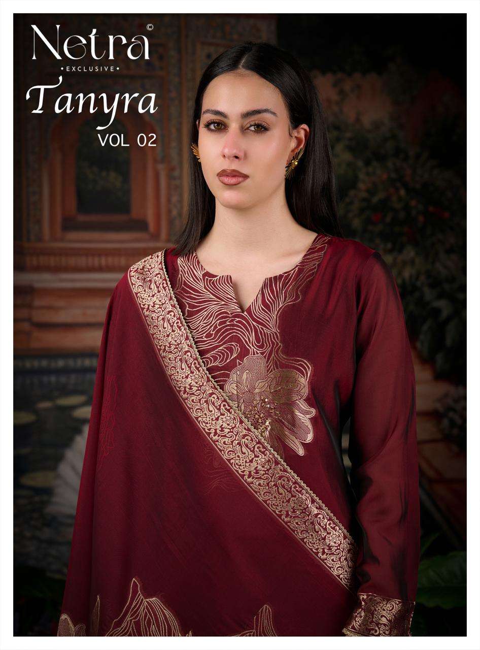 Netra Exclusive Tanyra Vol 2 Viscose Silk Jacquard Dress Material