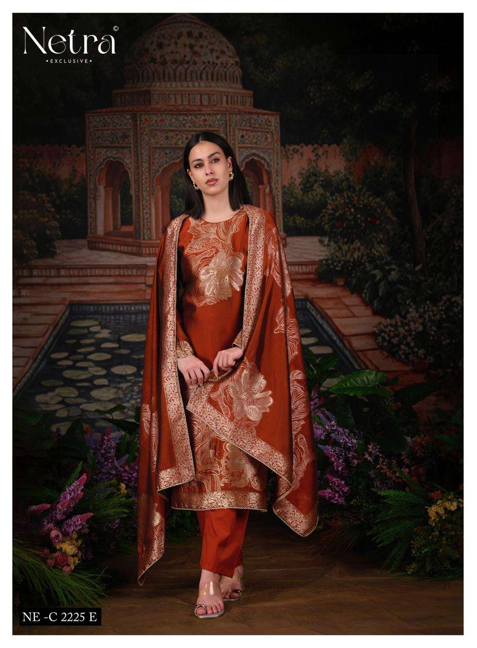 Netra Exclusive Tanyra Vol 2 Viscose Silk Jacquard Dress Material