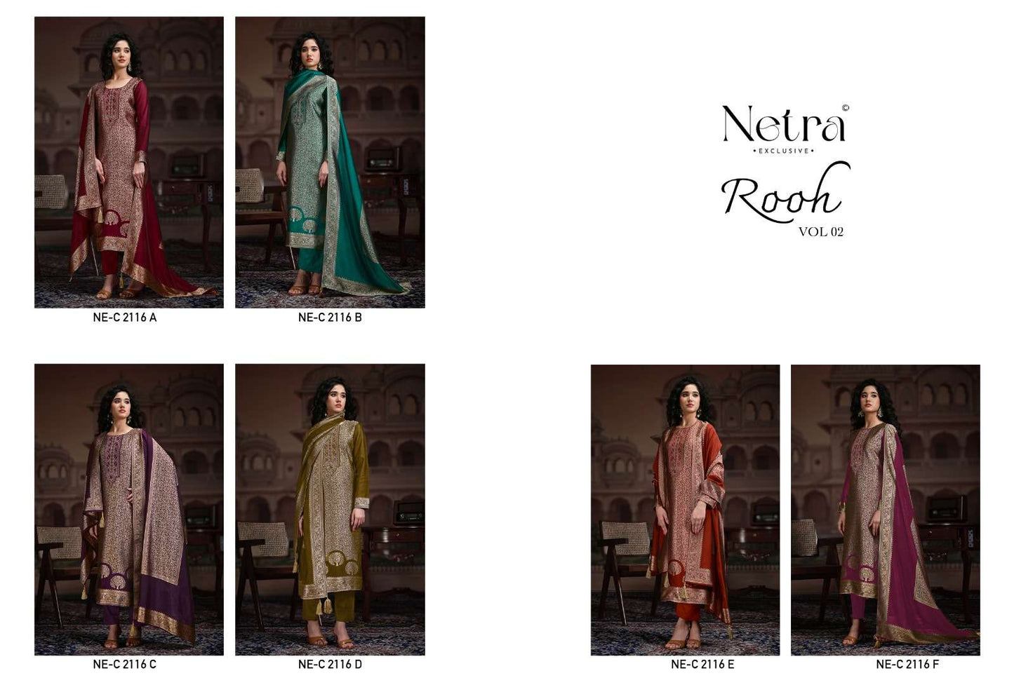 Netra Rooh Vol 2 Dress Material Wholesale Catalogue - Amrah Wholesale