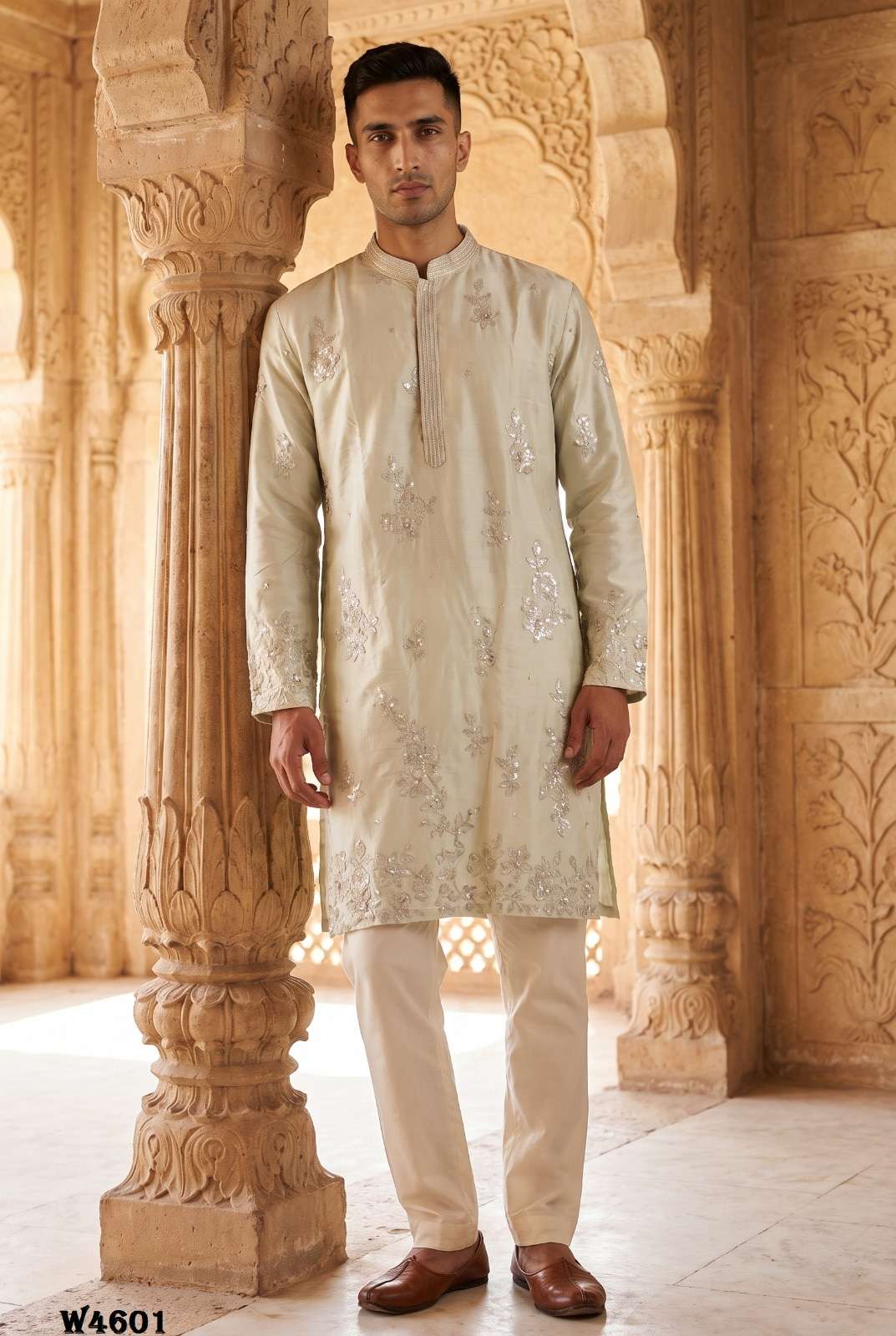 OUTLUK WEDDING VOL-46 Silk Embroidered Men's Kurta Set