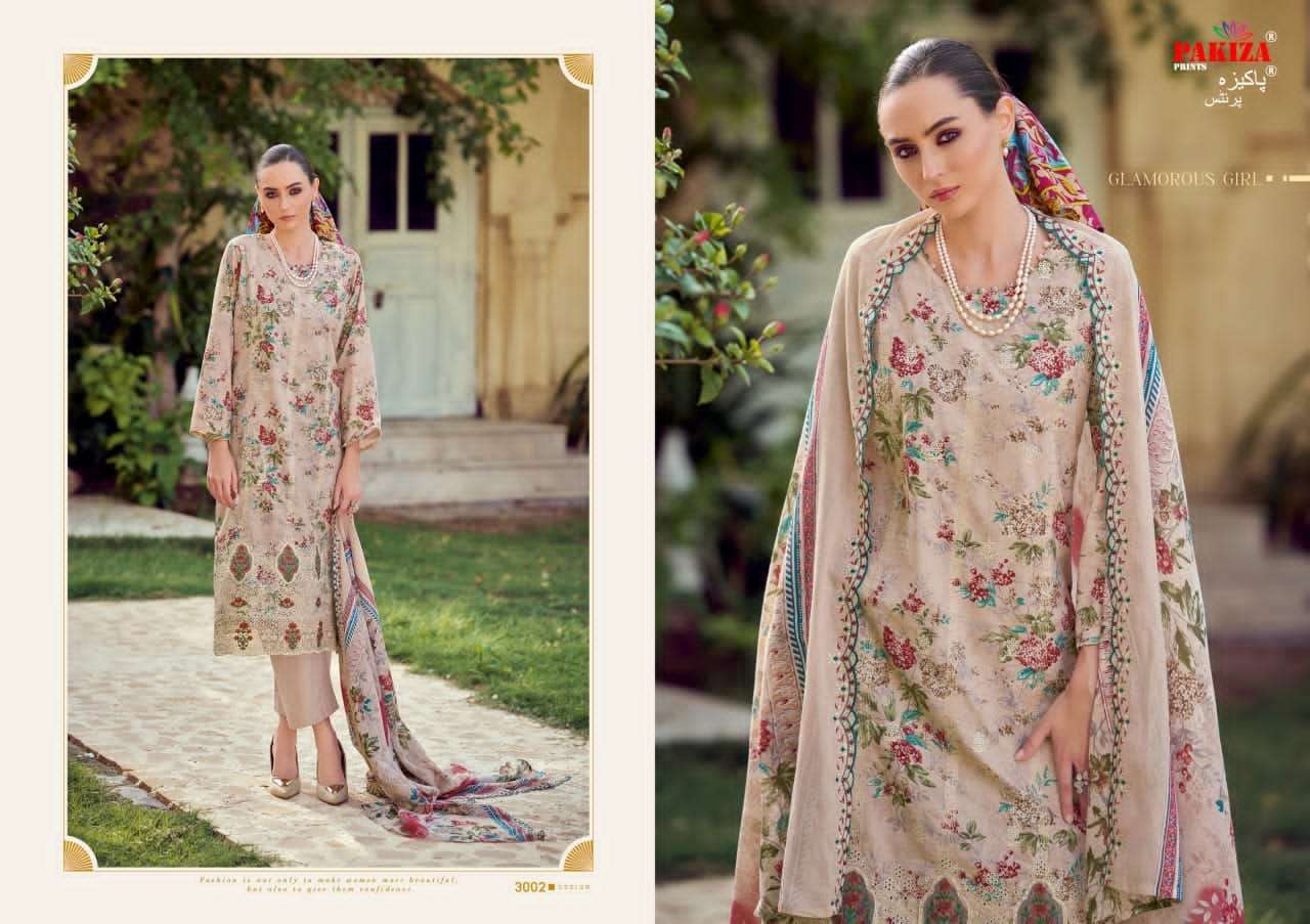 Pakiza Prints Haya Vol 30 Kashmiri Style Lawn Cotton Suit