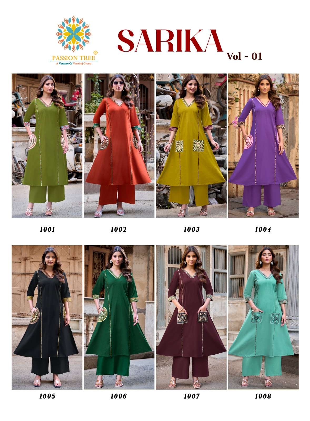 Passion Tree Sarika Vol - 1 Cotton Kurti Pant Set Wholesale Surat India - Amrah Wholesale