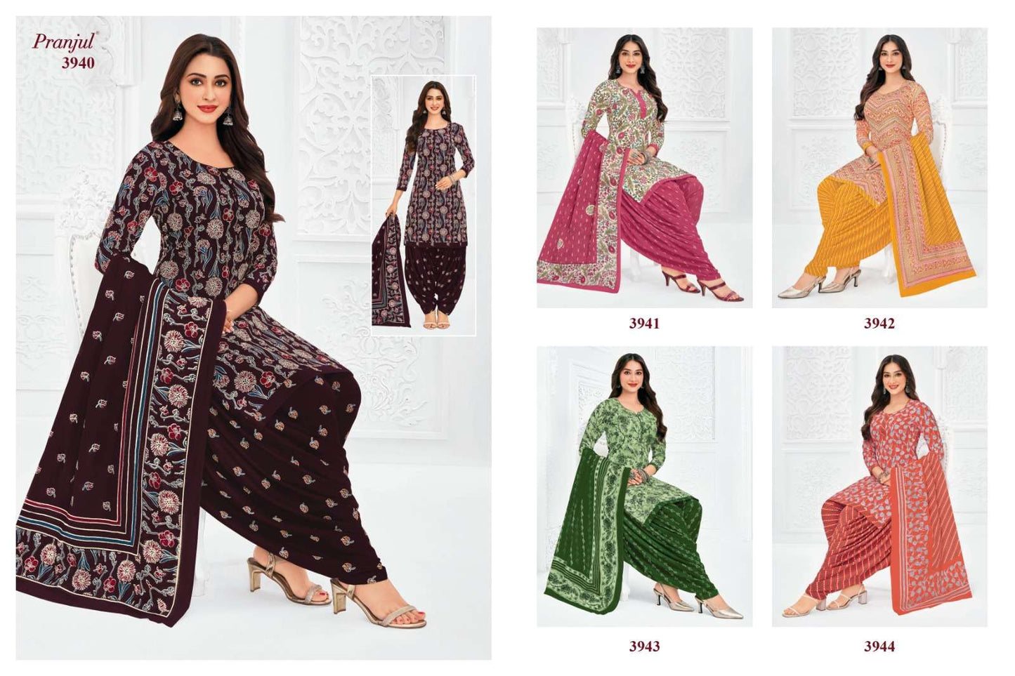 Pranjul Priyanshi Vol 39 Pure Cotton Dress Material Wholesale